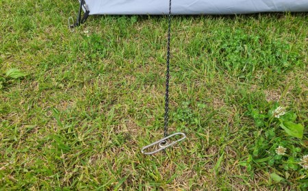 ハンマー不要の回転式ペグ [くるくるペグ] ミニタイプ 10本セット 燕三条製 キャンプ用品