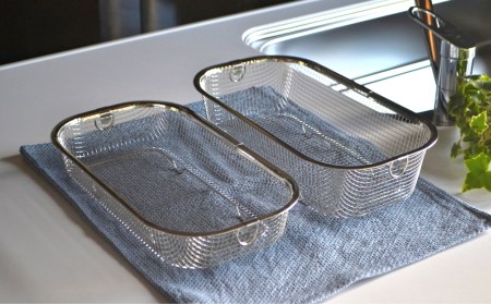 すっきり暮らす水切かご 浅深セット 水切り キッチン用品 キッチン整理 キッチン収納 bwsSELECTION [ビーワーススタイル]【014S049】