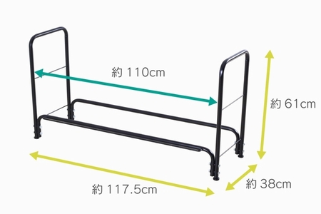 タイヤ収納ラック ワイド スロープ付き タイヤスタンド 燕三条製  [川口工器]  【032S013】