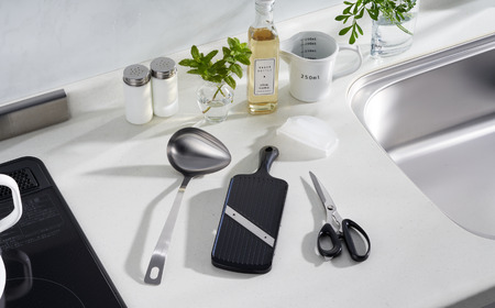 キッチン用品左利きセット 左利き用キッチンバサミ 左利き用スライサー 左利き用レードル キッチン用品 燕三条製 新生活 一人暮らし [下村工業] 【014S053】