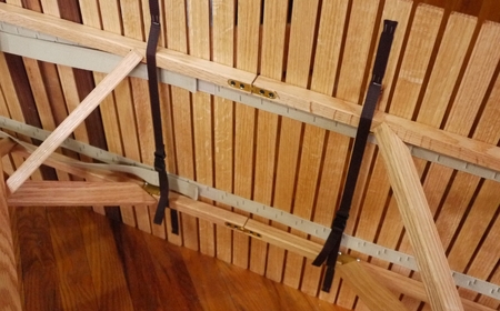 ロールトップテーブル KuruKaru Mid-High Table Double 木製 ロールテーブル アウトドアテーブル アウトドア用品 キャンプ用品 燕三条製 [OUTSIDE IN] 【179S001】