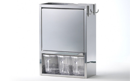 スパイスラック3杯 キッチン用品 ステンレス キッチン収納 調味料入れ 燕三条製 [株式会社オビタス]【020S034】