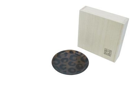 鎚起銅器 豆皿 ヒョウ 鎚起銅器 燕三条製 伝統工芸 日本工芸 金工 一点