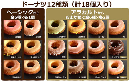 【冷凍発送】菓子工房やしろ 絶品焼きドーナツセット 12種（計18個入り）[Y0003]