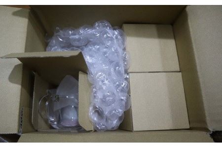 重ねてしまえる耐熱ガラス製カップ（3個）[ZF239]