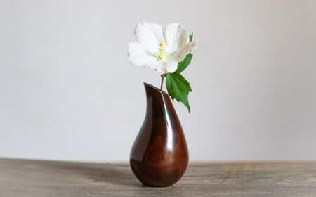 【新潟県伝統的産業品認定 斑紫銅】斑紫銅花器 しずく[ZC403]