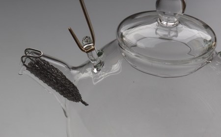 耐熱ガラス製 ティーポット「まんまるポット」0.5L＆重ねてしまえるカップ（3個）[ZI703]
