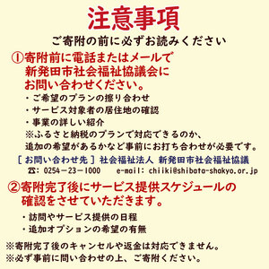 親孝行を助太刀します！ 日常生活の困りごとサポート お試しパック 新発田 新発田 新発田 新発田 新発田 syakyo001
