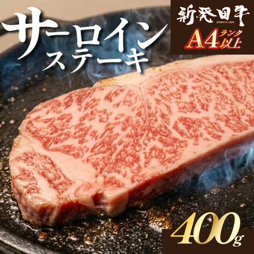 新発田牛 国産 牛肉 サーロイン ステーキ 400g 冷凍 BBQ バーベキュー 厚切り キャンプ ステーキ サーロイン enomoto010