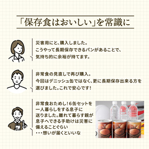 非常食 美味しいパンの缶詰 備蓄deボローニャ 6缶セット 非常食