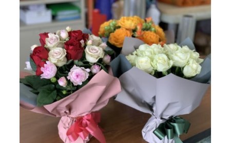 そのまま飾れる花瓶付バラのブーケLサイズ 20本 薔薇 バラ 花束 花束 花束 花束 ブーケ G09_02 