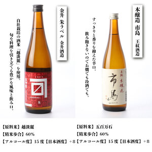 日本酒 人気辛口の地酒 720ml×4本 飲み比べ 日本酒 日本酒おすすめ 新潟県 日本酒 新発田の日本酒 日本酒飲み比べ 日本酒セット E59_02