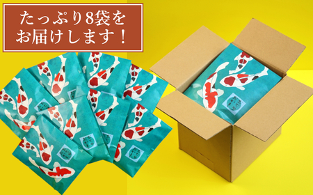 おぢやおかき 海老おかき(錦鯉デザイン) 8袋セット 竹内製菓