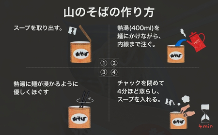 山のそば 6袋 イチカラ畑 |インスタント そば