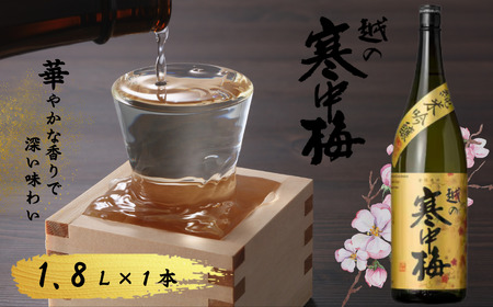 日本酒 純米吟醸 越の寒中梅 金ラベル 1.8L 新潟銘醸｜日本酒 吟醸