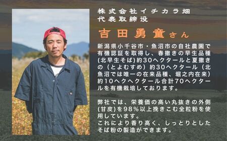 雪室蕎麦 乾麺 蕎麦 180g×12個 イチカラ畑