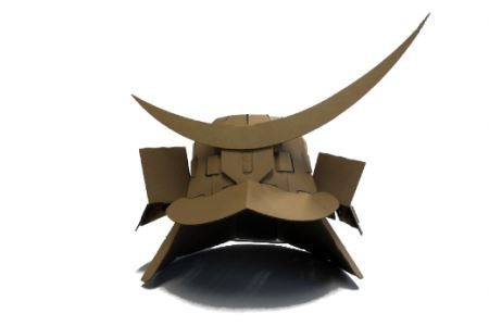 段ボール製 組み立てキット かぶと4個セット(伊達・武田・真田・直江) フーゲツ