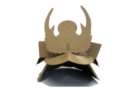 段ボール製 組み立てキット かぶと4個セット(伊達・武田・真田・直江) フーゲツ
