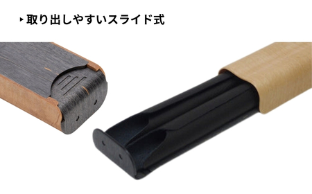 カエデ無垢材 曲げ木万年筆ケース(2本差)ナチュラルカラー