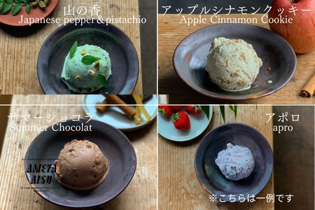 【定期便6ヶ月毎月お届け】AMEYA AISU アイスクリーム&シャーベット おまかせギフトボックス 100ML×6個入