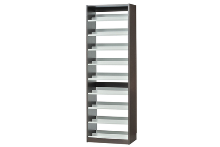 タンデムCDストッカー TCS590D ウォルナットダーク 【CD 最大963枚収納 奥行の二段式】