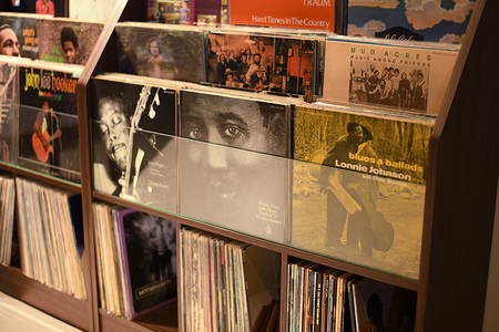 レコードディスプレイラック RCS1030N 木目ナチュラル