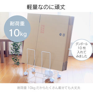 段ボール片づけラック 【ホワイト】21165(KDB-165)