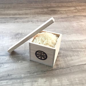 加茂製 日本桐米櫃 被蓋柿渋 （5kg用）《横幅200×全長270×高さ270×板厚15（mm）》無垢