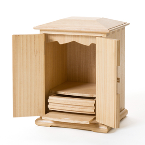 ミニ仏壇（オイル仕上）《幅29×奥行25×高さ40（cm）》