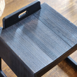 桐茶会席 焼杢 Mサイズ 《W420×D405×H445(mm)》 家具 インテリア 椅子 座椅子 チェア