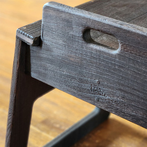 桐茶会席 焼杢 Mサイズ 《W420×D405×H445(mm)》 家具 インテリア 椅子 座椅子 チェア