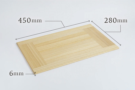 KIRI Place Mat（2枚組）【クリア】 《1枚のサイズ：450×280×6（mm）》ランチョンマット プレースマット テーブルコーディネート 敷物 木製 無垢材桐 天然木 お手入れ簡単 新生活 加茂市 朝倉家具