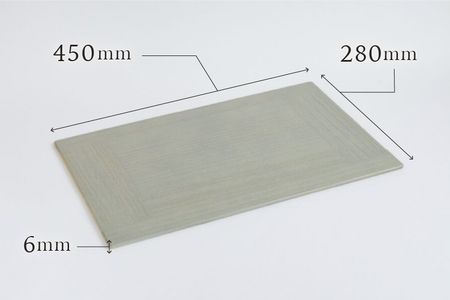 KIRI Place Mat（2枚組）【グレー】《 1枚のサイズ：450×280×6（mm）》ランチョンマット プレースマット テーブルコーディネート 敷物 木製 無垢材桐 天然木 お手入れ簡単 新生活 加茂市 朝倉家具