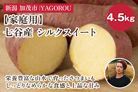 【家庭用】シルクスイート 4.5kg(A品・B品混在) 七谷産 さつまいも《順次発送》