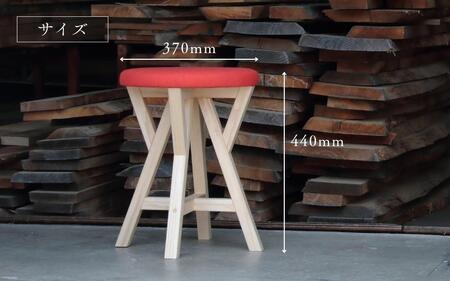 KIRI branch stool CL×GR【ナチュラル×グレー】桐でできた軽量な木製スツール 椅子 インテリア 新生活 加茂市 朝倉家具《サイズ：直径370×440（mm）重量：約1.9kg》