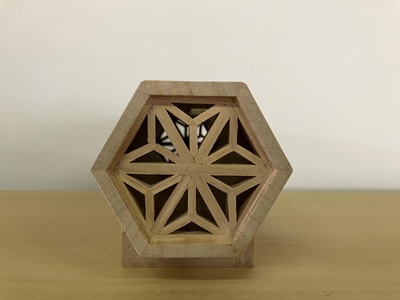 桐エコスピーカー 木地仕上（組子付）《サイズ（外寸）：幅280 × 高100 × 奥90 (mm)》