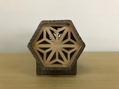 桐エコスピーカー 焼仕上 グレー（組子付）《サイズ（外寸）：幅280 × 高100 × 奥90 (mm)》