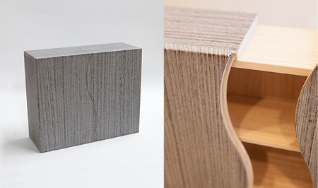 総天然桐 桐箱「想ひ凾（おもいはこ）クリア」《サイズ（外寸）mm：W300（最小）～W510（最大）D112 H250》