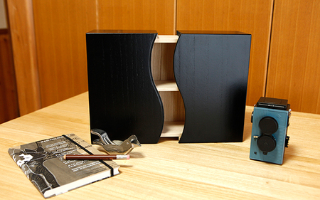 総天然桐 桐箱「想ひ凾（おもいはこ）黒」《サイズ（外寸）mm：W300（最小）～W510（最大）D112 H250》