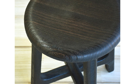桐のラウンドスツール H45（焼杢）天然無垢の桐でできた椅子《サイズ：約W365 D365（座面φ320） H450（mm）・重さ：約1.8kg》家具インテリア 新生活 新生活 加茂市 イシモク スツール スツール スツール スツール スツール