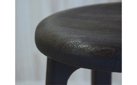 桐のラウンドスツール H45（焼杢）天然無垢の桐でできた椅子《サイズ：約W365 D365（座面φ320） H450（mm）・重さ：約1.8kg》家具インテリア 新生活 新生活 加茂市 イシモク スツール スツール スツール スツール スツール