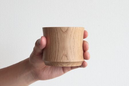 ミズナラ製ロックカップ「樹盃 Mizunara」1個入り《Φ85×H75~77mm》加茂市 朝倉家具