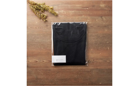 《絹生活研究所》インナー／メンズ／半袖／黒（2サイズ） インナーウェア 下着 肌着 Tシャツ ファッション 服 男性  Mサイズ