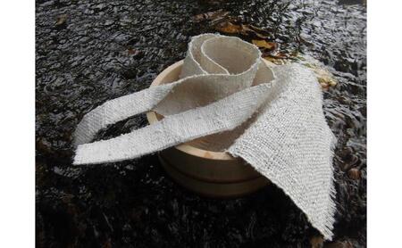 肌にやさしいシルク100％「きびそタオル2枚組セット」 日用品 新潟