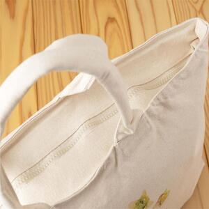 ［着る山菜］ふきのとうトラベルトート ナチュラル ファッション かばん トートバッグ 手提げ キャンバス ファスナー付き 大きめ 大容量 