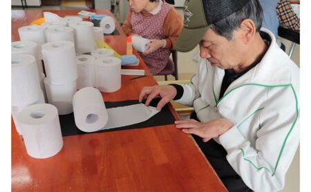 トイレットペーパー定期便「A3」【障がい者支援の返礼品】 雑貨 日用品 生活支援 サポート