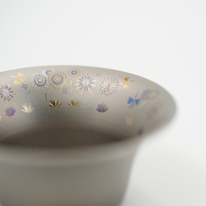 純チタン製お猪口 「長岡花火」