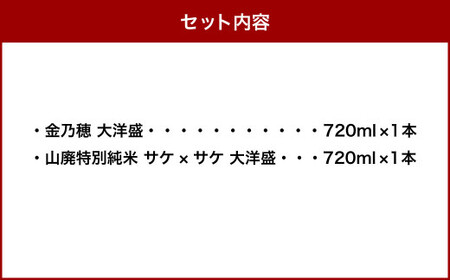 大洋盛 セットTK（720ml 飲み比べ 2本セット）1009002 大洋酒造 金乃穂大洋盛 特別純米大洋盛 日本酒 お酒 酒