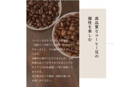 【定期便：12ヶ月連続でお届け】シングルオリジンコーヒー 100g × 3品種（中挽き）計300g×12ヶ月 1075018 コーヒー 珈琲 粉
