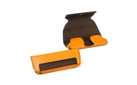 【こだわりの革アイテム】メガネケース（イエロー）［セミラージーサイズ］1087023 10,500円